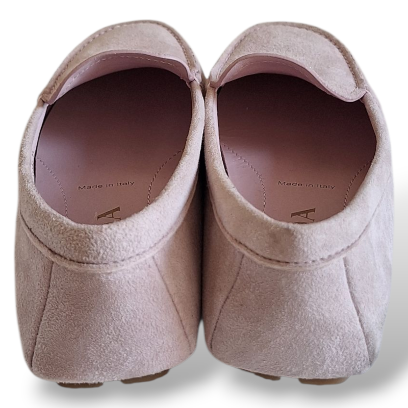 Mocassim Prada Camurça Rosa Bebê-35 Mocassim Prada Camurça Rosa Bebê-35