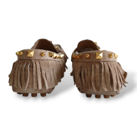 Mocassim Valentino em Suede Fendi com Franjas-39