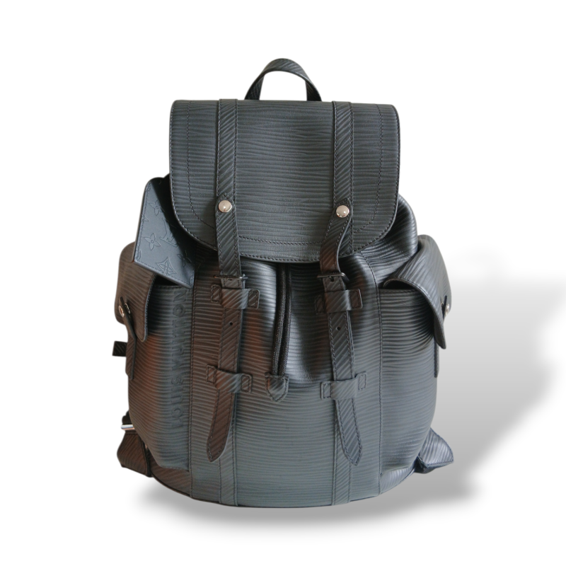 Mochila Louis Vuitton Christopher MM Preta 