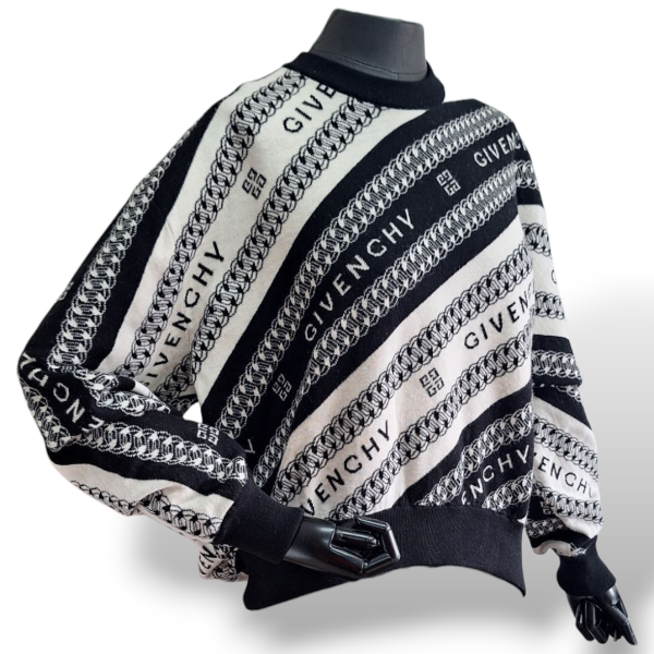 Malha Givenchy Preta e Branca - M