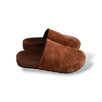 Mule Bottega Veneta Reggie Suede Caramelo - 38