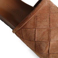 Mule Bottega Veneta Reggie Suede Caramelo - 38