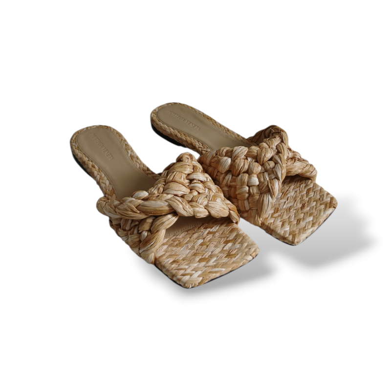 Rasteira Bottega Veneta Palha - 37 