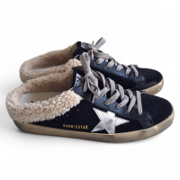 Mule Golden Goose Super-Star Glitter Preto - 37/38 