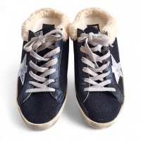 Mule Golden Goose Super-Star Glitter Preto - 37/38 