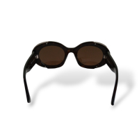 Óculos Alexander McQueen Oval Tartaruga Óculos Alexander McQueen Oval Tartaruga