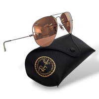 Óculos Ray Ban Aviador Argola Metal Rosê RB3025
