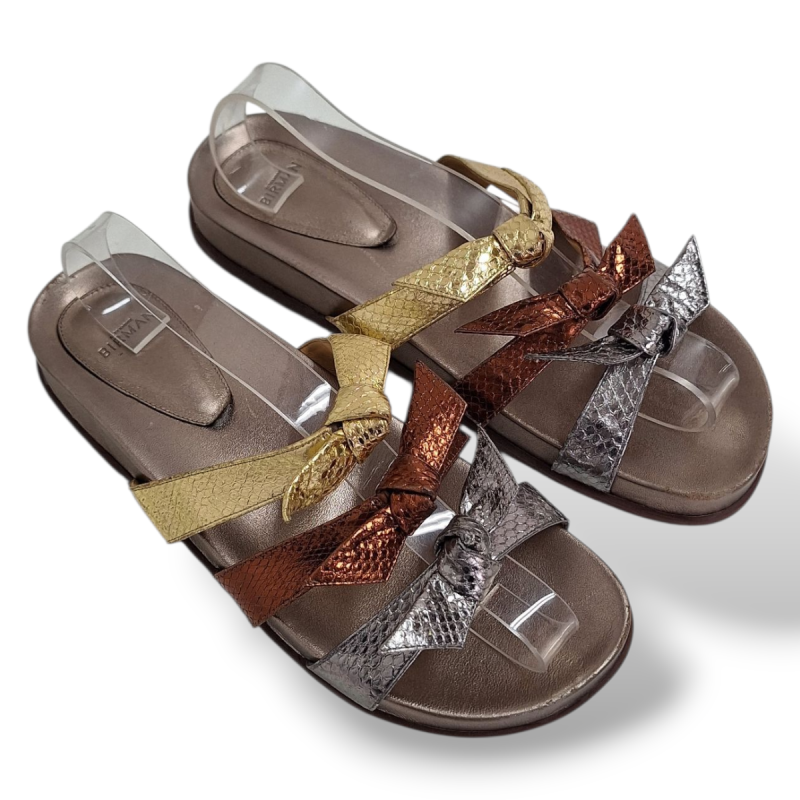 Papete Alexandre Birman Metalizada - 39 Papete Alexandre Birman Metalizada - 39