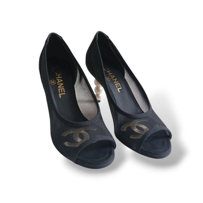 Peep Toe Chanel Preto - 34