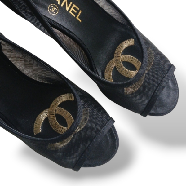 Peep Toe Chanel Preto - 34