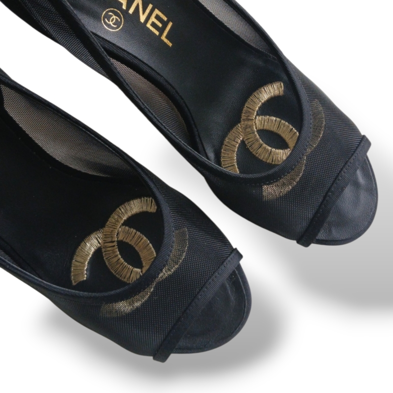 Peep Toe Chanel Preto - 34