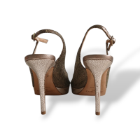 Peep Toe Jimmy Choo Dourado - 35 