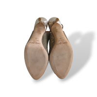 Peep Toe Jimmy Choo Dourado - 35 