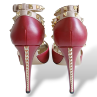 Peep Toe Valentino Vermelho com Fendi-37