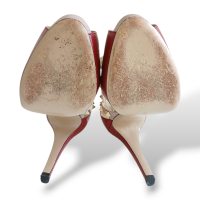 Peep Toe Valentino Vermelho com Fendi-37