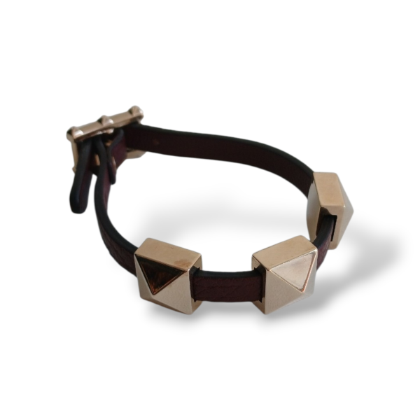 Pulseira Valentino Rockstud Wrap Vinho 