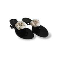 Rasteira Chanel Jelly Preta - 37 