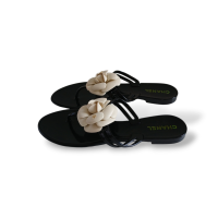 Rasteira Chanel Jelly Preta - 37 