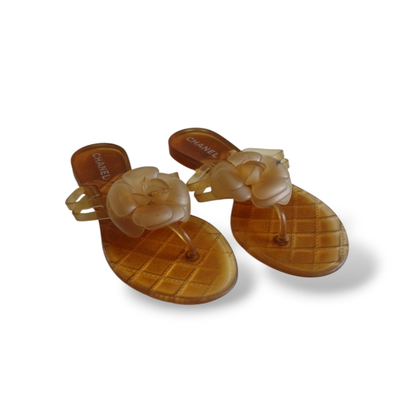 Rasteira Chanel Jelly Transparente - 35 