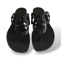 Rasteira Hermès Egerie Preta Rubber - 35 Rasteira Hermès Egerie Preta Rubber - 35