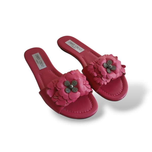 Rasteira Jimmy Choo Neave Fúcsia - 35 
