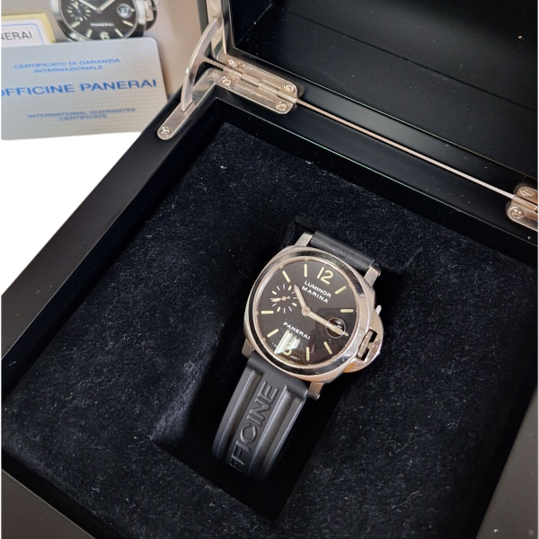 Relógio Panerai Luminor Marina 40mm Pulseira Preta