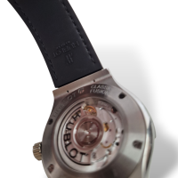 Relógio Hublot Big Bang 38mm em Aço com Brilhantes Pulseira em Croco Preta