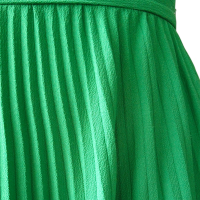 Saia Adriana Degreas Plissada Verde - M 