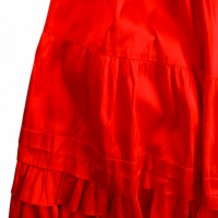 Saia BoBô de Tafetá Vermelha-38