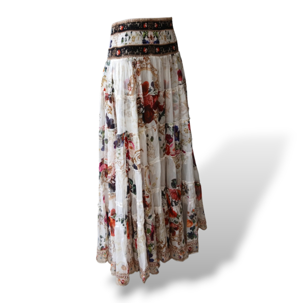 Saia Camilla Seda Estampada - G 
