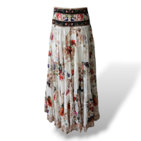 Saia Camilla Seda Estampada - G Saia Camilla Seda Estampada - G