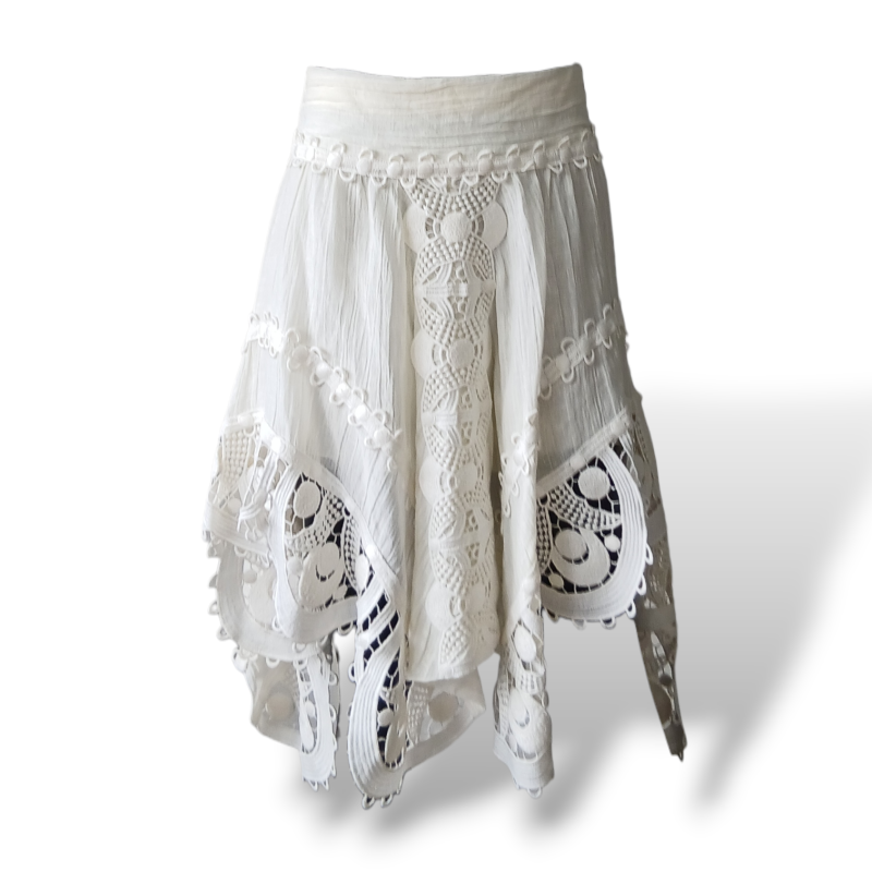 Saia Chloé Linho Cru - 34