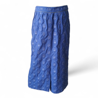 Saia Cris Barros Bordada Azul - 38 