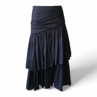 Saia Cris Barros Babados Preta - 38