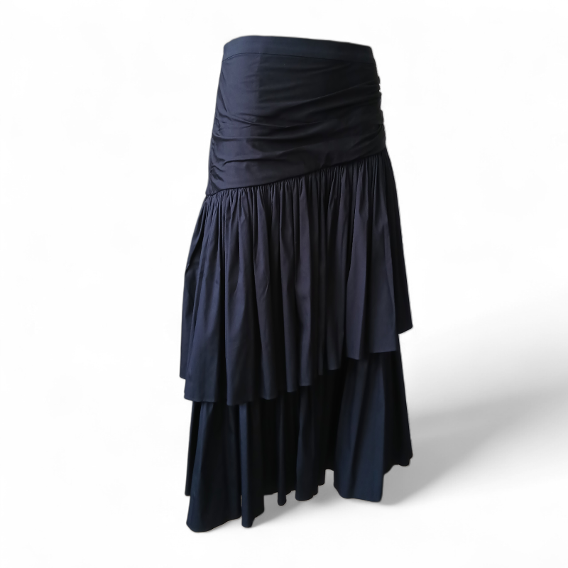 Saia Cris Barros Babados Preta - 38