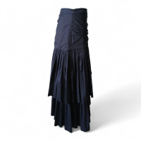 Saia Cris Barros Babados Preta - 38