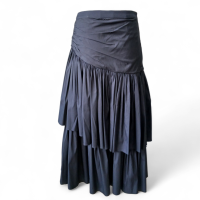 Saia Cris Barros Babados Preta - 38