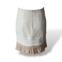 Mini Saia Cris Barros Off White - 40 Mini Saia Cris Barros Off White - 40