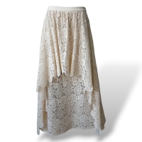 Saia Cris Barros Renda Off White - 38 