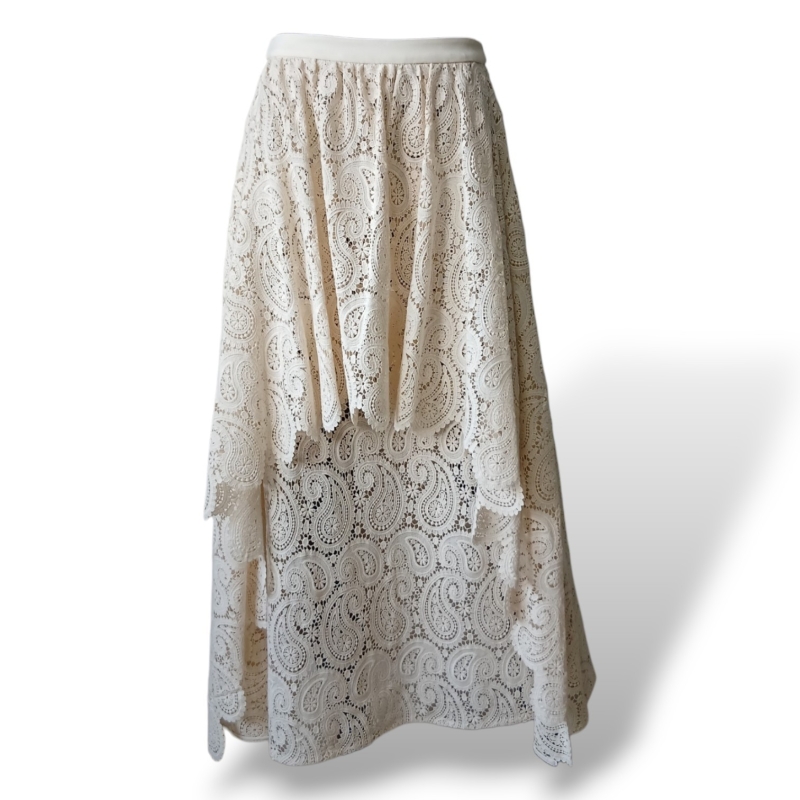Saia Cris Barros Renda Off White - 38 
