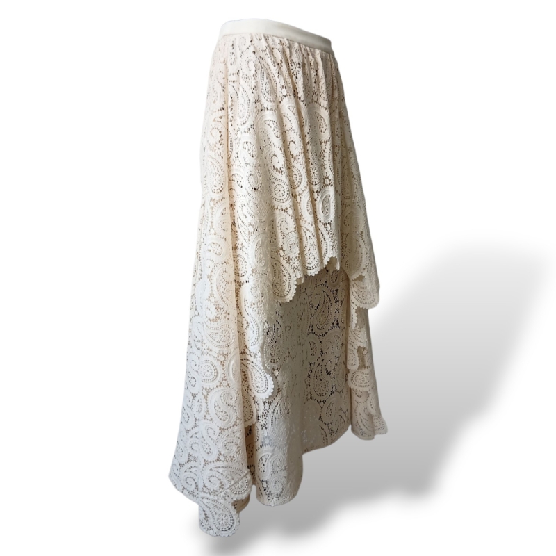 Saia Cris Barros Renda Off White - 38 
