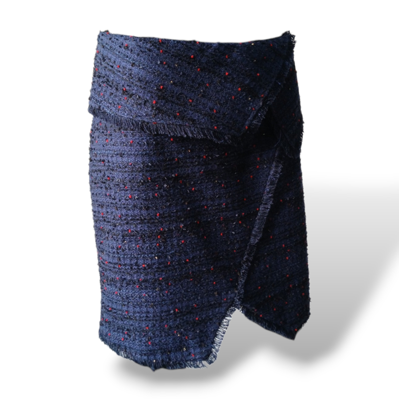 Saia Cruise Tweed Azul Marinho - 40 
