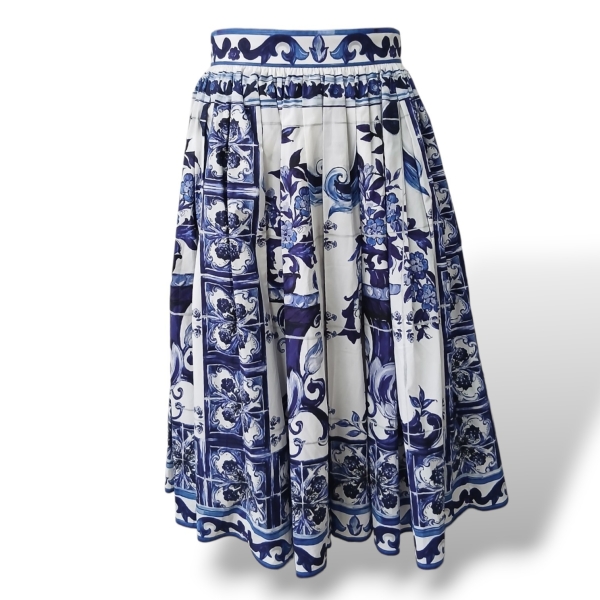 Saia Dolce Gabbana Tecido Estampado - 36 