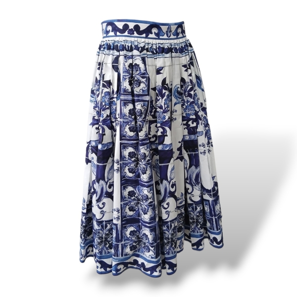 Saia Dolce Gabbana Tecido Estampado - 36 