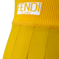 Saia Fendi Plissada Amarela - 38 