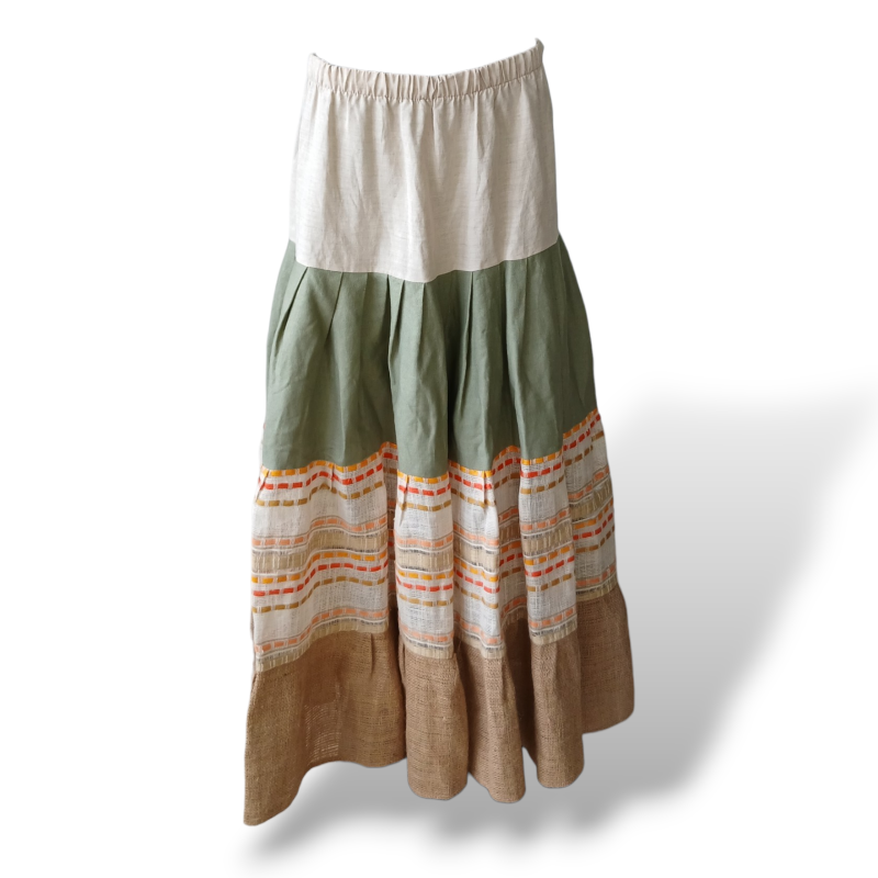 Saia Natural Rough Linho - 36/38