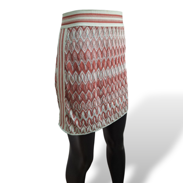 Saia Missoni Verde com Vermelho - 42