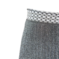 Saia Missoni Lurex Prata com Elástico Cintura - 34