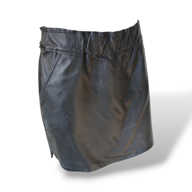 Saia Talie NK em Couro Preto - 40