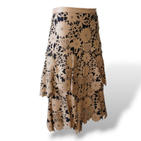 Saia Patricia Viera em Couro Caramelo - 40 Saia Patricia Viera em Couro Caramelo - 40